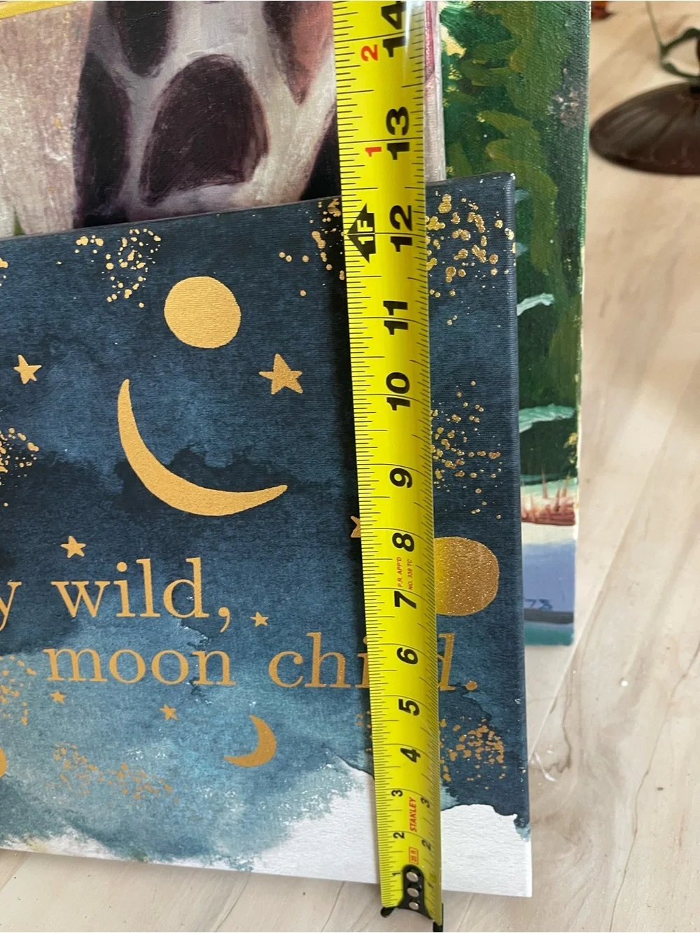 Stay Wild Moon Child Wall Art - Gold & Blue